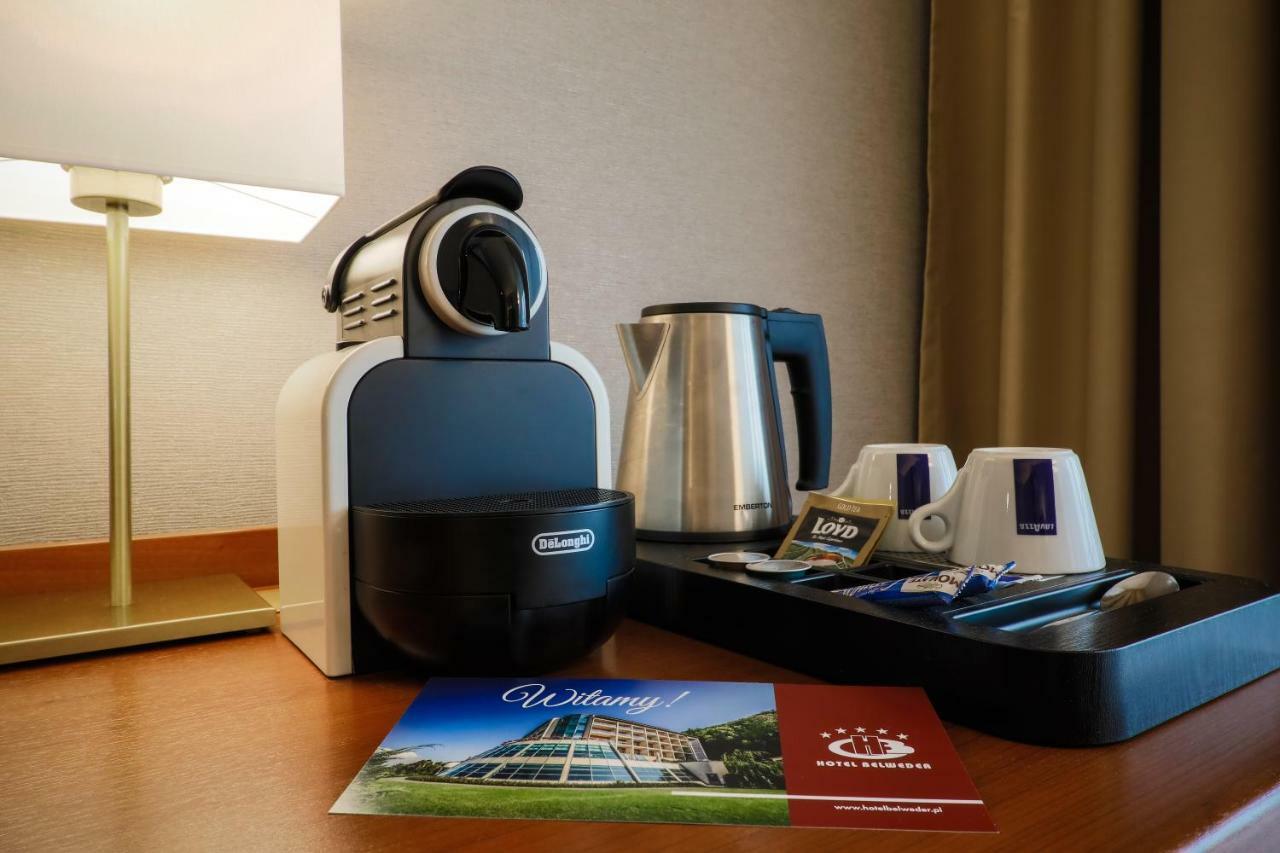 Hotel Belweder Ustroń Exterior foto A Nespresso coffee machine in a hotel room